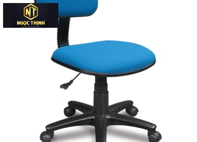 Ghế nhân viên có đệm tựa bọc vải và dùng chân nhựa SG130K Ghế nhân viên có đệm tựa bọc vải và dùng chân nhựa SG130K